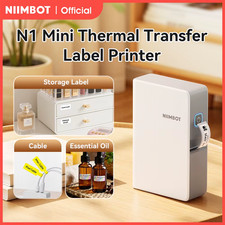 N1/B18 Mini Portable Label Printer Thermal Transfer Pocket Label Maker With Long picture