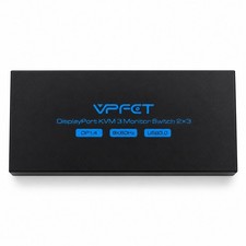 New 8K DP USB 3.0 KVM Switch 2 Computers to 3 Monitors, DisplayPort 1.4, 8K60Hz  picture