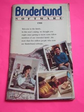 Broderbund Software 1988 40 page video game catalog picture