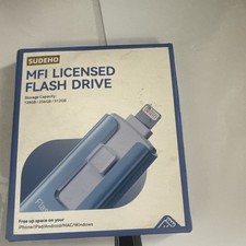 Sudeho MFi Certified 256GB 4-in-1 Lightning USB USB-C Flash Drive Storage  picture