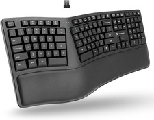 X9 Wireless Ergonomic Keyboard with Cushioned Wrist Support - Type Comfortably L picture