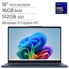 Lenovo IdeaPad Slim 5i 16” Touch Ultra 5 322 16GB RAM 512GB SSD Copilot+ PC Blue picture