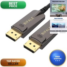 BIFALE 75ft DP Fiber Optic Cable 8K DisplayPort 1.4 Thin Slim 4K@144Hz picture