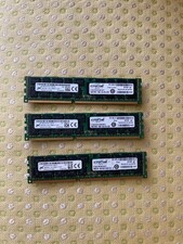 LOT 3 Micron Crucial 16GB Ram 2Rx4 PC3L-12800R-11-13-E2 1410 DDR3-1600 1.35 V picture