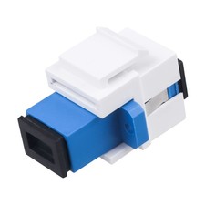 10 Pack SC/UPC Fiber Optic Coupler Keystone Jack Modular Patch Panel Adapter picture