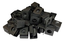 25 PCS Black 1224 SlideOn Cage Nuts USA Made Hardware Server Rack Fastener picture