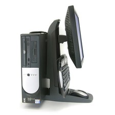 Ergotron Neo-Flex 33-338-085 All-In-One Lift CPU &  Monitor Stand Secure Clamp picture