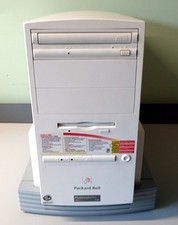 Vtg Packard Bell Desktop Tower Computer Pentium 166 MHz Gaming PC (Working) picture