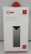 SSK M.2 NVMe SATA SSD Enclosure USB 3.2 Gen2 10Gbps Aluminum Type-C Adapter Case picture