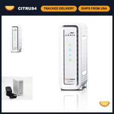 High-Speed DOCSIS 3.0 Cable Modem 32x8, 1.4 Gbps Download, Renewed, White picture