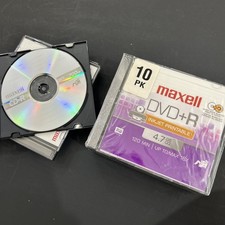 Maxell DVD+R • 4.7 GB 120 min Discs •  5pk • 5pk  Maxwell CD-R 80min 700 MB picture