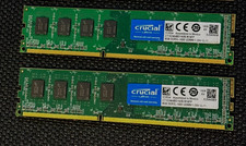 Crucial 8GB (1x8GB) DDR3L-1600 240-Pin UDIMM RAM CT102464BD160B.M16FP picture
