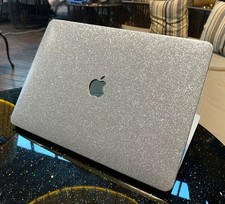 Bling Silver Glitter Laptop Case For Macbook M4 Pro 14 16 Air 13 15 11 12 inch picture