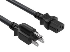 6ft NEMA 5-15P to C13 Heavy Duty Computer Power Cord, 14 AWG SJT, 15A/125V, B... picture