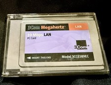 NEW  3COM MEGAHERTZ 10MBPS LAN PC CARD As Shown 3CXE589EC Out of Package picture