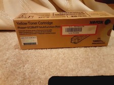 Xerox Yellow Toner Cartridge Phaser 6128MFP Genuine 106R01454 picture