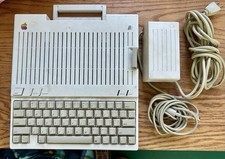 Vintage Apple IIc Computer, With Power Cords & Unit Works, A2S4000 picture