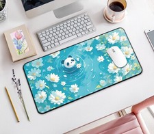 Kawaii Panda Desk Mat, Cute Large Mouse Pad, Kawaii Gaming Mouse Pad picture