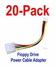 Molex 4-Pin to Floppy 4-Pin Power Cable Adapter 5.25