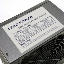 Lead Power 2X 8-Pin 650w-MAX 12cm ATX PS 20+4 Pin SATA PCIe 6+2 & 4+4 pin-New picture