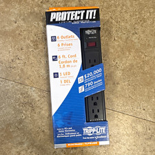 Tripp Lite TLP606B 6-Outlet Surge Protector 6 ft Cord 790J 120V 15A picture