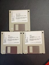 Microsoft MS-DOS 6.2 Upgrade 3 Disk Floppy Set 1.44MB Vintage picture