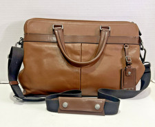 Tumi Tafton Double Zip Brown Leather Shoulder Messenger Bag 15” laptop 69714UMO picture