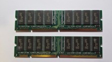 2 x Hyundai GMM2649233ETG-7K PC100 (100MHz) SDRAM DIMM (168-pin) (2x64MB) picture