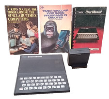 Timex Sinclair 1000 Bundle 16K RAM  Books Untested 1982 PC picture
