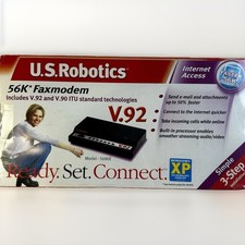 NEW US Robotics V.92 V.90 56k External Faxmodem Modem USR 5686 USR5686E picture