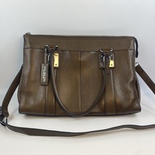 Marc New York by Andrew Marc Genuine Leather Laptop Bag Messenger Work Purse picture