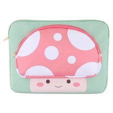 Mimicoco Mushroom Character Pocket Laptop Sleeve: Fits Most Laptops Up to 14