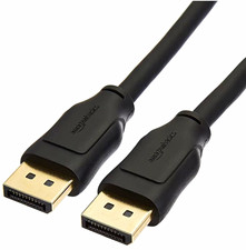 Amazon Basics DisplayPort 1.4 Cable DP Male to Male 6 ft Black HDR picture
