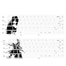 68PCS PBT Dye Sublimated Keycaps Original Height For Mechanical Keyboard Keycap picture