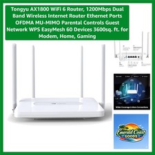WiFi 6 AX1800 Router – 1200Mbps Dual Band with Parental Controls & Guest Network picture
