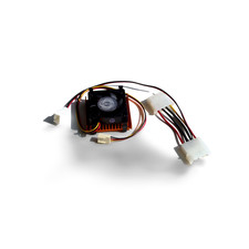 486 CPU Fan 4 Wire 3 Wire Ball Bearing Socket 3 Heat Sink - Black picture