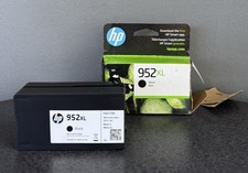 hp 952XL Black Noir Ink Cartridge Genuine (F6U19A) Exp. 6/23 Office Jet Open Box picture