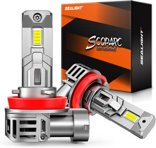 H11 Bulb, 50000LM 6500K Cool White with Cooling Fan, 1:1 Mini Size H8 H9 Fog Bul picture