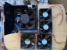 FIVE Computer Fans Lot: 80mm x 2, 92mm x 2, 120mm picture