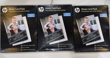 HP Glossy Photo Card Pack Lot Of 2 SF791A 5x7 4x6 Papers with Envelopes picture