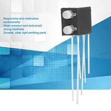 20Pcs LED Luminous Diode Lamp Holder 2‑Hole 2‑Color 3‑Pin Common Cathode Light picture