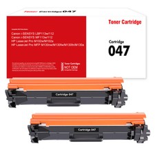 2PK Black Canon 047 Toner for Canon 047 ImageCLASS MF113W MF112 LBP113W LBP112 picture