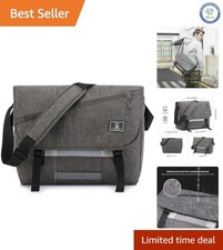 Elegant 15.6-Inch Water-Resistant Messenger Bag with Adjustable Shoulder Strap picture