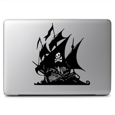 Glowing Skull Pirate Ship for Macbook Laptop Car Window Auto Vinyl Decal Sticker picture