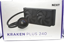 NZXT Kraken Plus 240 AIO Liquid CPU Cooler 240mm LCD Display 1.54in Black picture