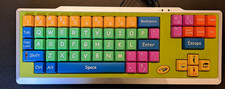 Crayola EZ Type Keyboard Kids Large Multicolor Keys Computer USB Wired 2009 picture