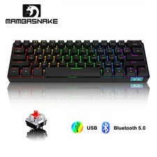 AJAZZ STK61 60% BT 5.0/USB Wired Dual Mode Mechanical Keyboard picture