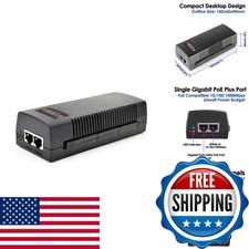 iCreatin 60W Gigabit PoE+ Injector 10/100/1000Mbps PoE++ IEEE 802.3af/at/bt picture