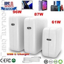 PD 87W 96W 140W USB-C Type C Power Adapter Charger For Apple MacBook Air/Pro 16