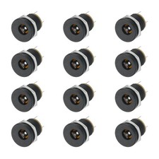 40pcs DC5525 Power Jack, 30V 0.5A 18x14x14mm 3 Pin, Black picture